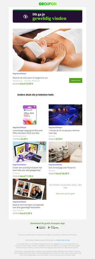 Zeg ja tegen deze deal! Hij is nog steeds beschikbaar!