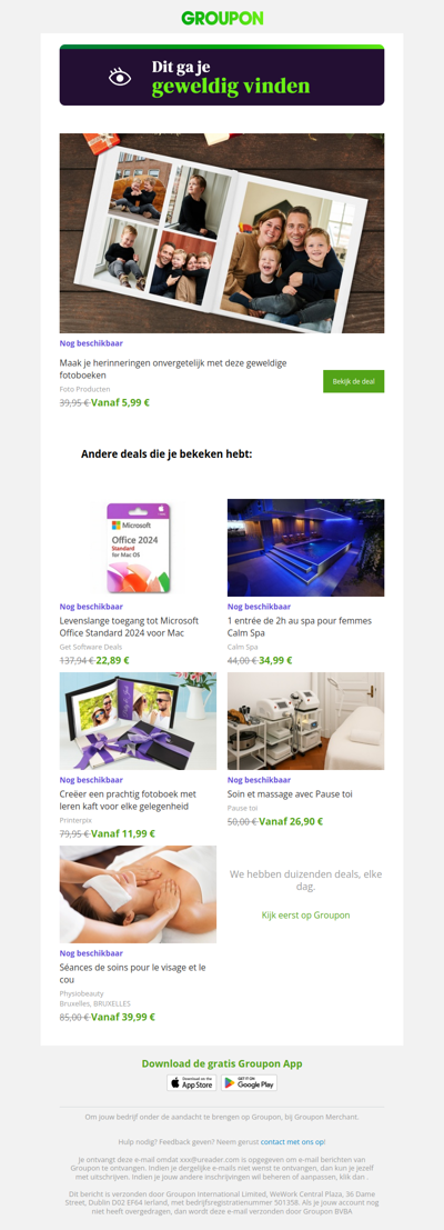 We zijn er vrij zeker van dat je deze deal geweldig zult vinden!