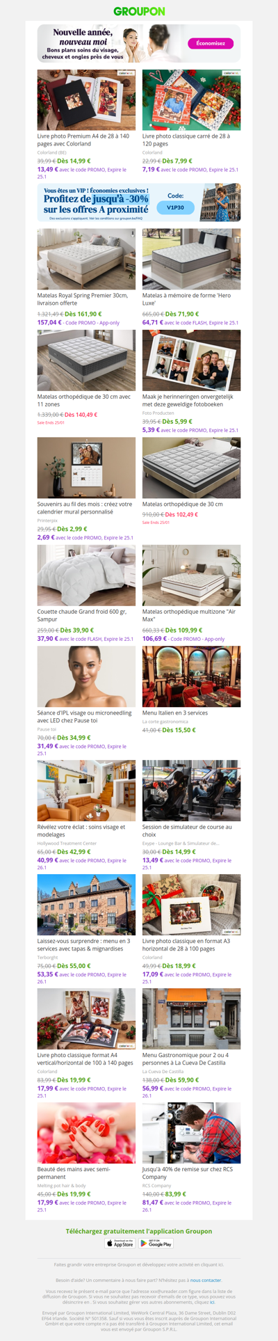 Livre photo Premium A4 de 28 à 140 pages avec Colorland