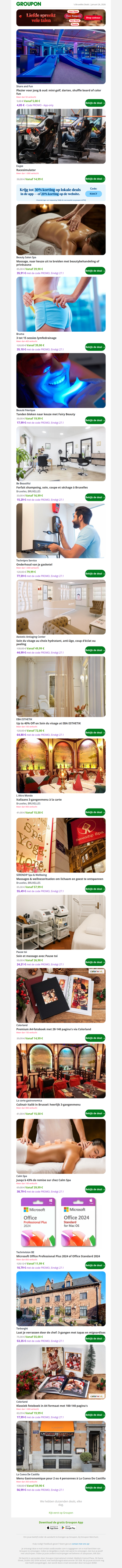 Plezier voor jong & oud: mini-golf, darten, shuffle board of color fun