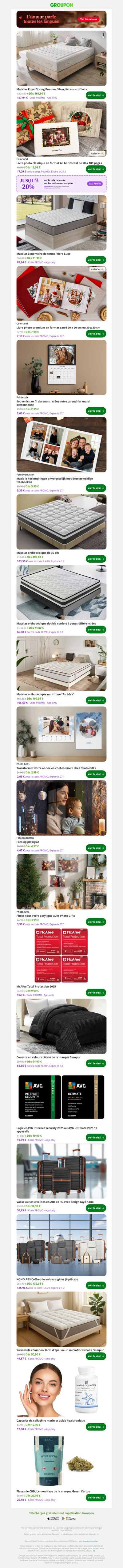 Matelas Royal Spring Premier 30cm, livraison offerte