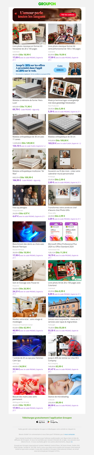 Livre photo classique en format A3 horizontal de 28 à 100 pages