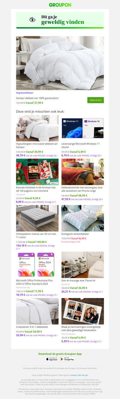 Zeg ja tegen deze deal! Hij is nog steeds beschikbaar!