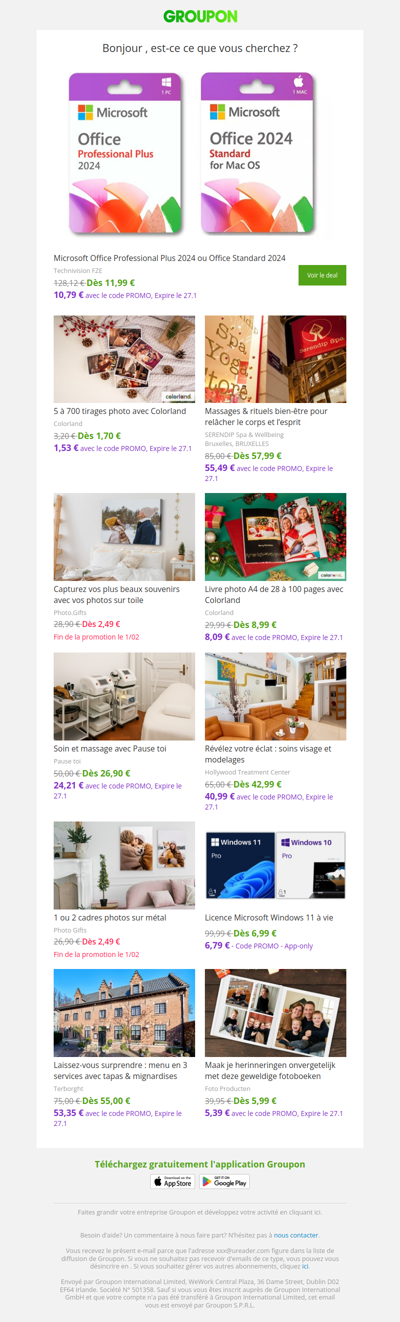 Les clients qui ont acheté cette offre sont aussi intéressés par ces offres