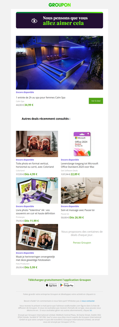 Dis oui à cette offre ! Elle est encore là !