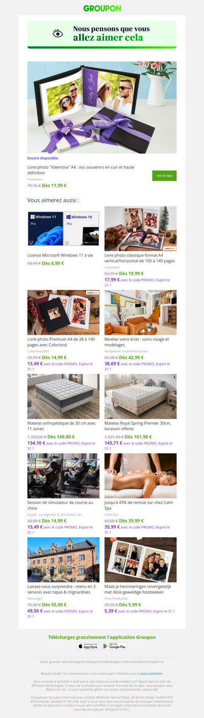 On est plutôt sûrs que tu vas adorer cette offre !