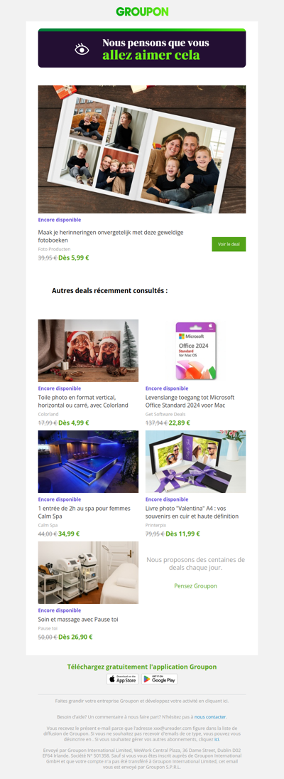 On est plutôt sûrs que tu vas adorer cette offre !