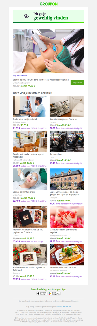 We zijn er vrij zeker van dat je deze deal geweldig zult vinden!