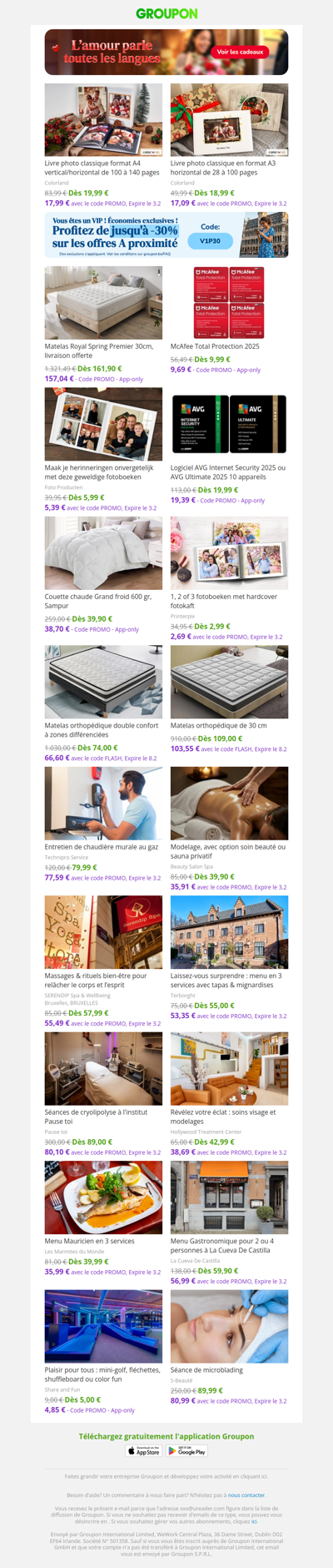 Livre photo classique format A4 vertical/horizontal de 100 à 140 pages