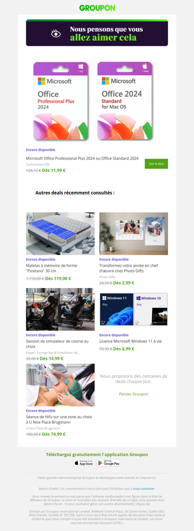 On est plutôt sûrs que tu vas adorer cette offre !