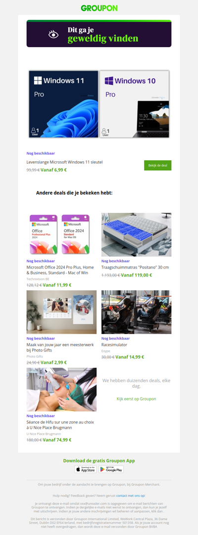 We zijn er vrij zeker van dat je deze deal geweldig zult vinden!