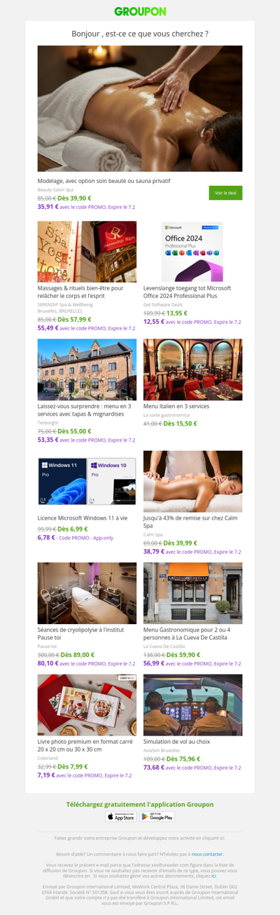 Les clients qui ont acheté cette offre sont aussi intéressés par ces offres