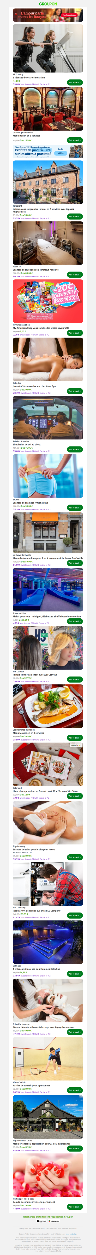 3 séances d'electro-simulation