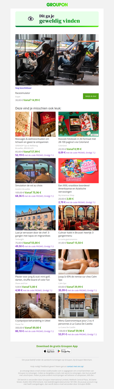 We zijn er vrij zeker van dat je deze deal geweldig zult vinden!