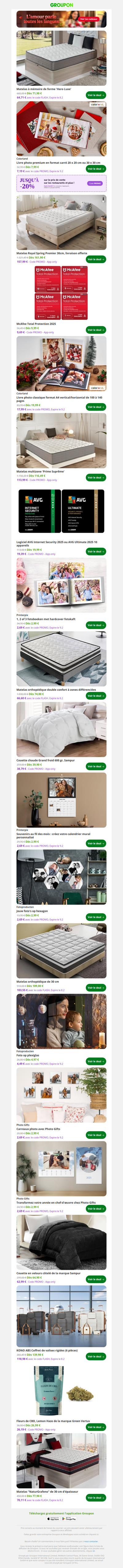 Matelas à mémoire de forme 'Hero Luxe'