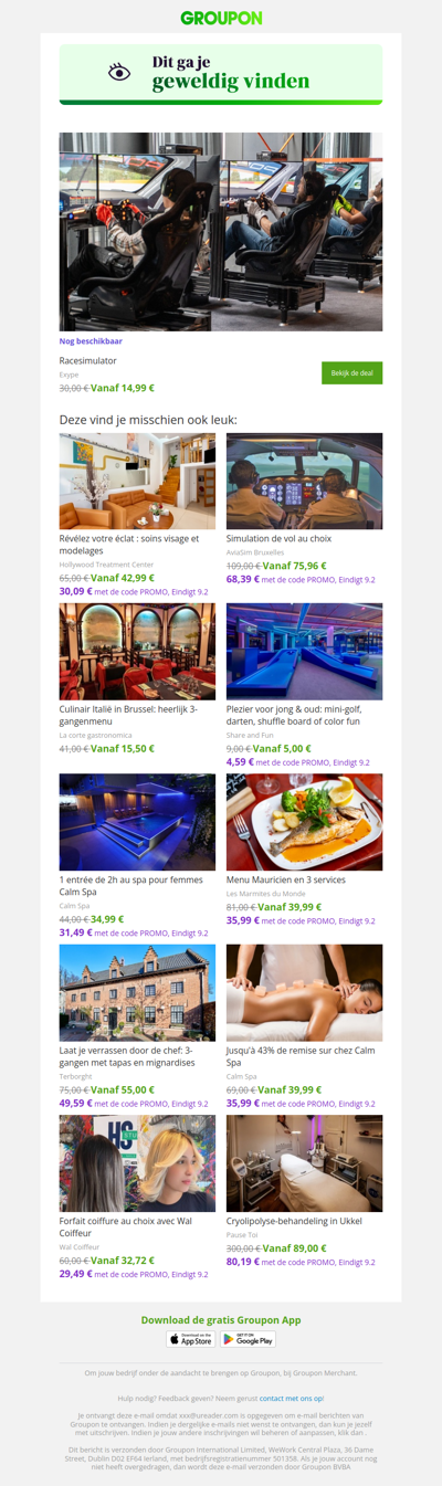 We zijn er vrij zeker van dat je deze deal geweldig zult vinden!