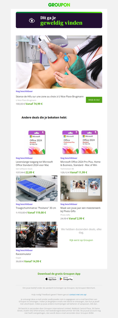 We zijn er vrij zeker van dat je deze deal geweldig zult vinden!