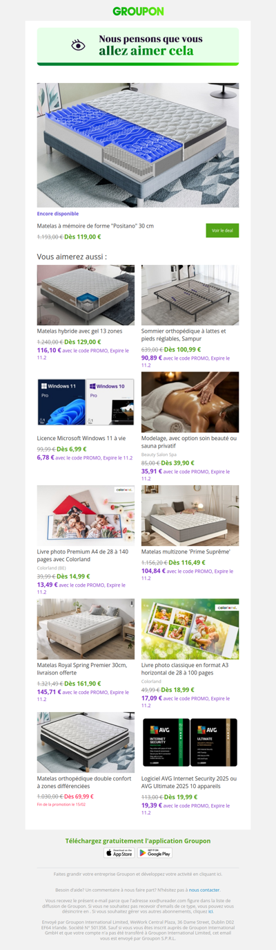 L'offre que tu as vue est toujours dispo !