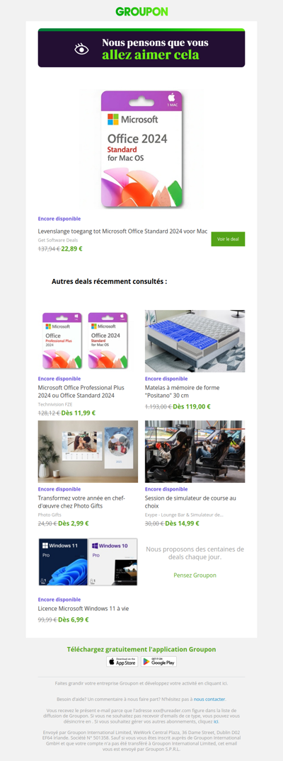 Dis oui à cette offre ! Elle est encore là !