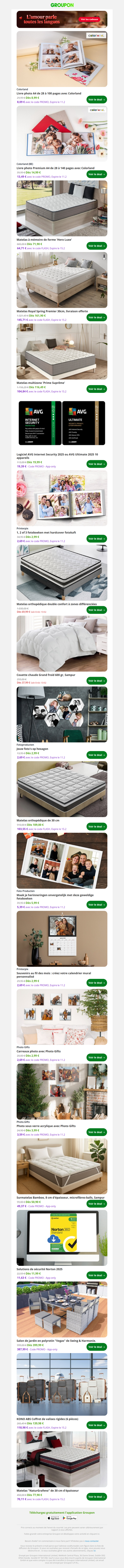 Livre photo A4 de 28 à 100 pages avec Colorland