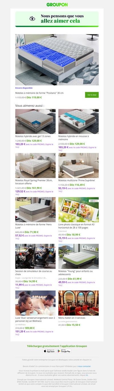 On est plutôt sûrs que tu vas adorer cette offre !