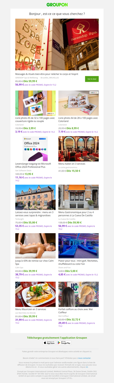 Les clients qui ont acheté cette offre sont aussi intéressés par ces offres