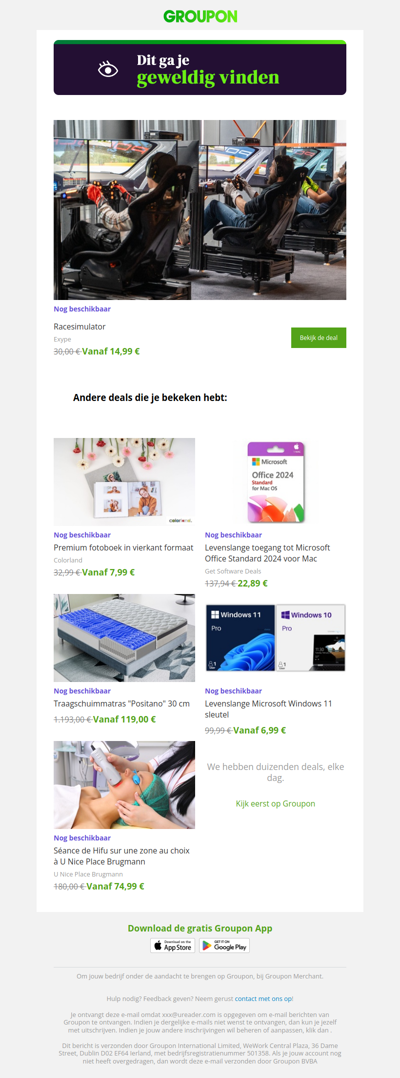 We zijn er vrij zeker van dat je deze deal geweldig zult vinden!