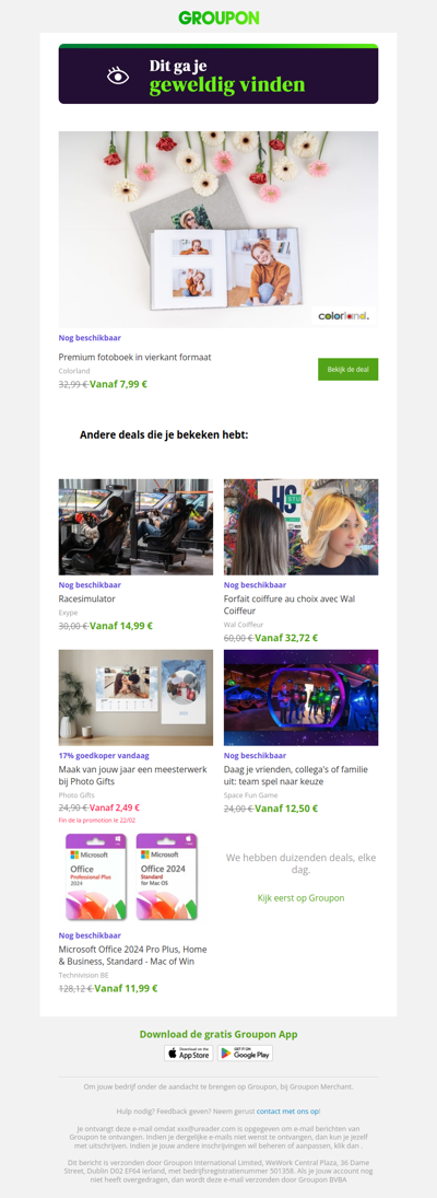 Je hebt nog tijd om deze deal te kopen!