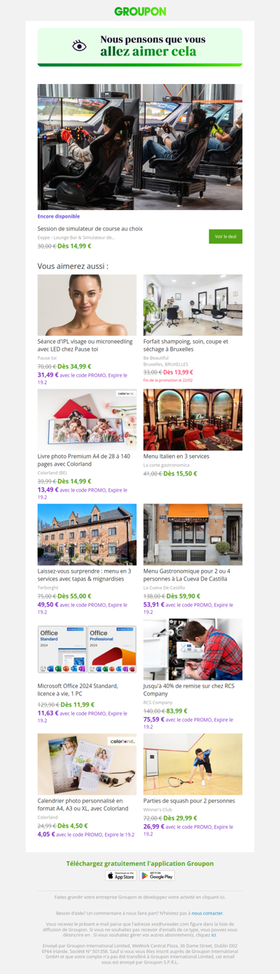 On est plutôt sûrs que tu vas adorer cette offre !