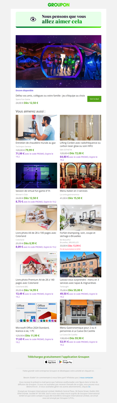 On est plutôt sûrs que tu vas adorer cette offre !