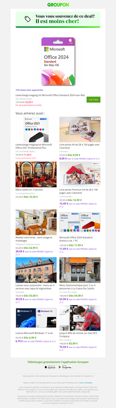 Vite ! Baisse de prix sur l'offre que tu as vue !