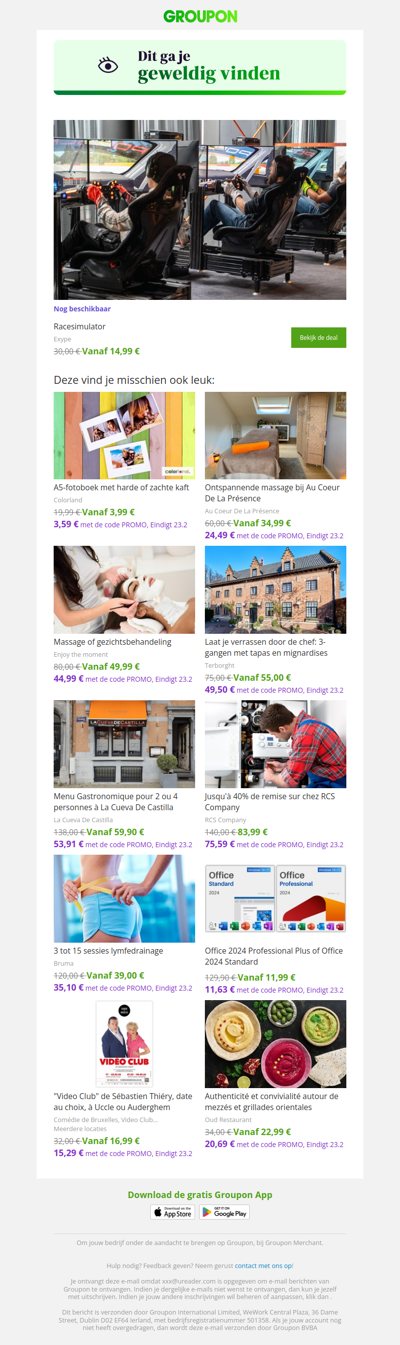 Je hebt nog tijd om deze deal te kopen!