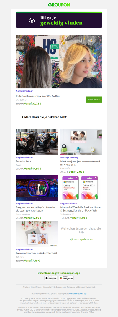 We zijn er vrij zeker van dat je deze deal geweldig zult vinden!