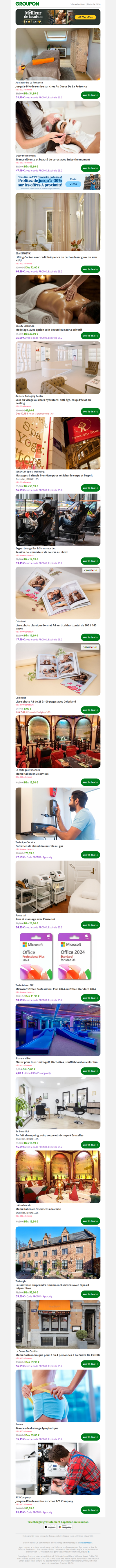 Jusqu'à 44% de remise sur chez Au Coeur De La Présence