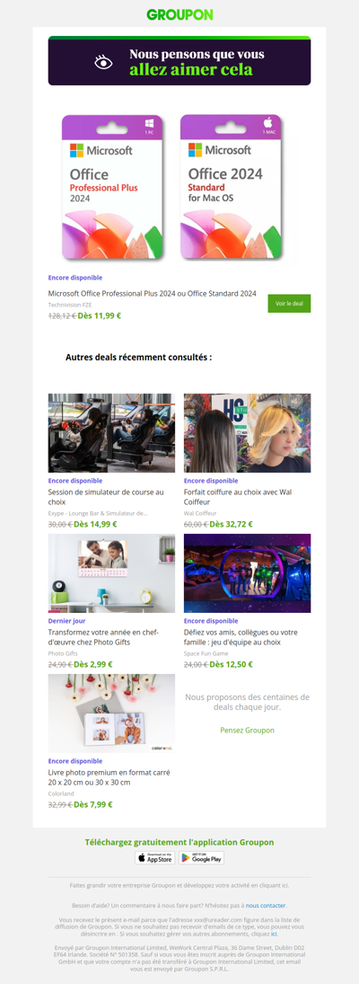 On est plutôt sûrs que tu vas adorer cette offre !