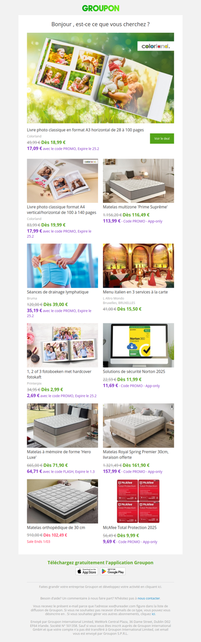 Les clients qui ont acheté cette offre sont aussi intéressés par ces offres