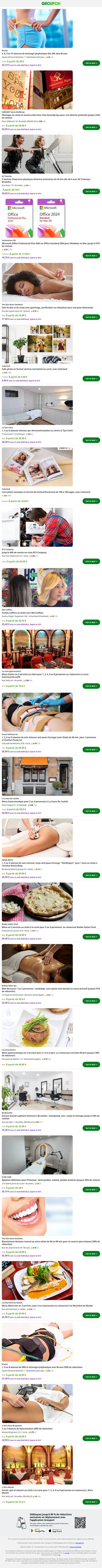 3, 6, 9 ou 15 séances de drainage lymphatique dès 39€ chez Bruma