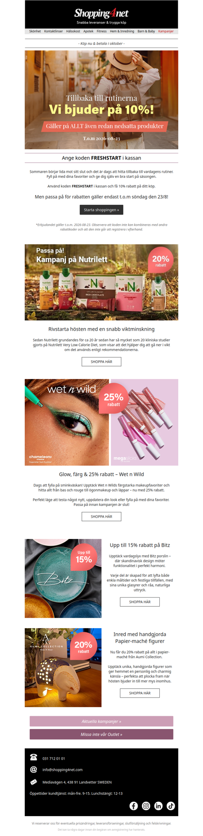 🎉 Vi bjuder dig på 10% extra rabatt - missa inte