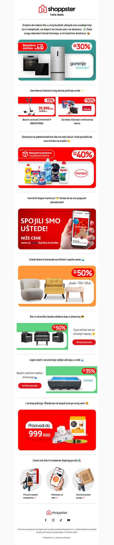 Nikad veći popusti + besplatna dostava 🤯