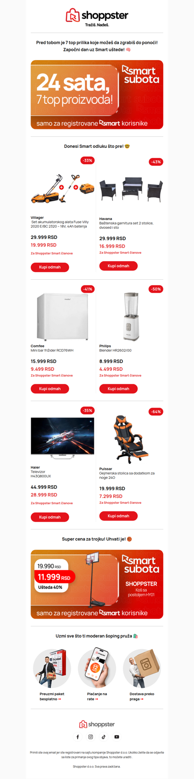Najpametnije odluke za subotu 💡