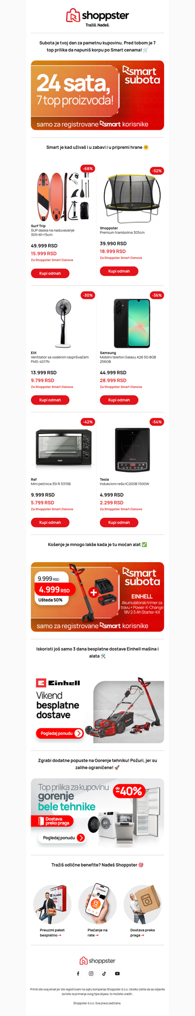 Tvoj Smart plan za subotu 💡