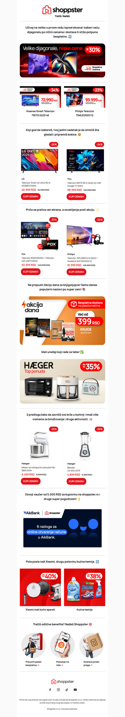Kućni bioskop ti stiže besplatno na adresu 🍿