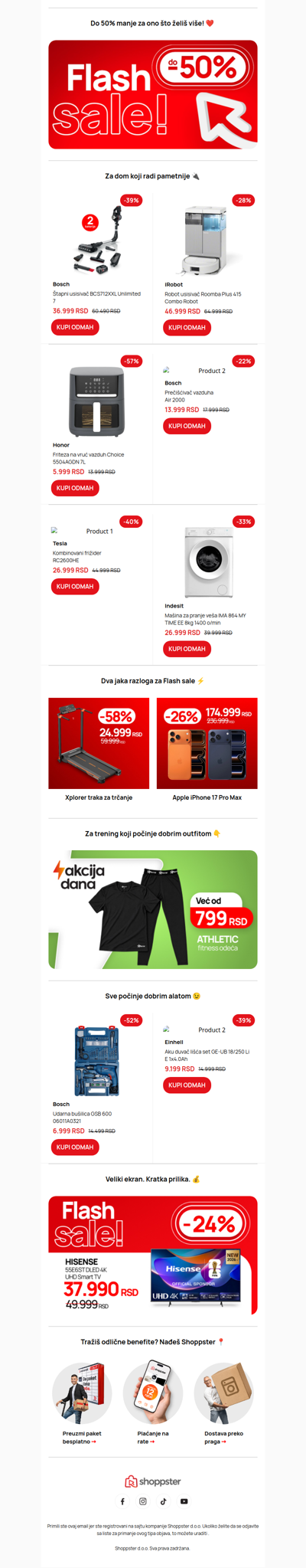 Samo 3 dana Flash sale popusta! 🤩