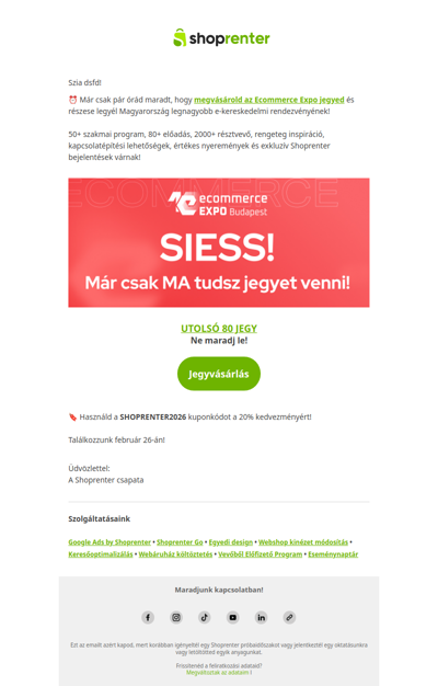 Csapj le az utolsó Expo jegyekre MOST!