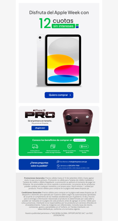🔥 ¡Apple Week ya empezó! Disfruta 12 MSI