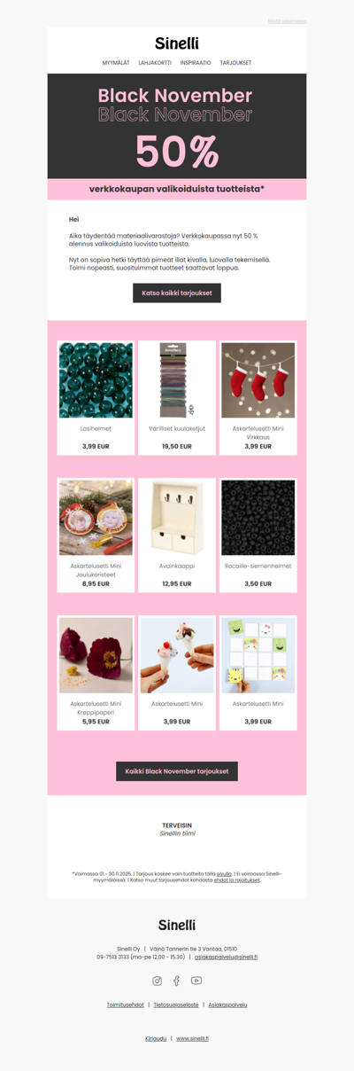 Black November on täällä 🖤