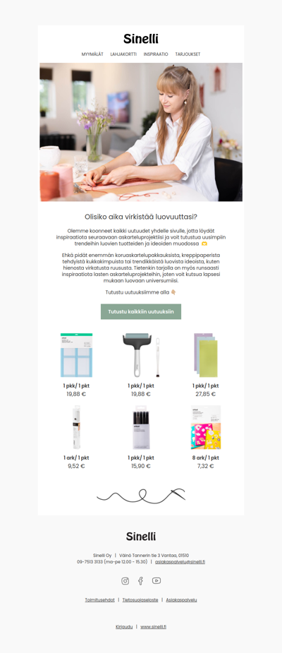 Virkistä luovuuttasi 🎨