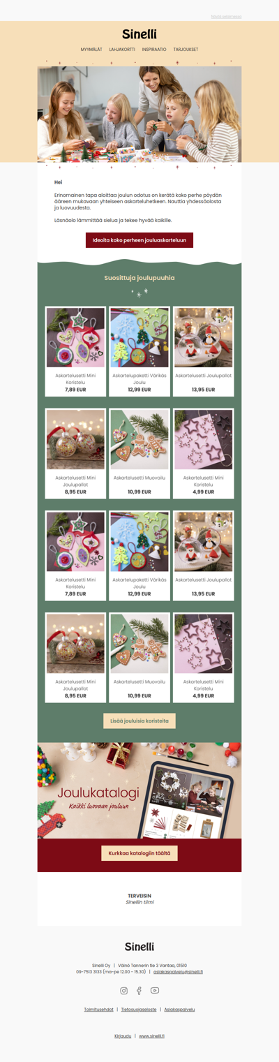 Joulukoristeita yhdessä tehden ❤️