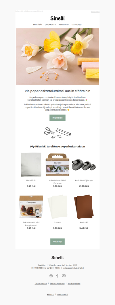 Suositut paperiprojektit juuri sinulle 🌸