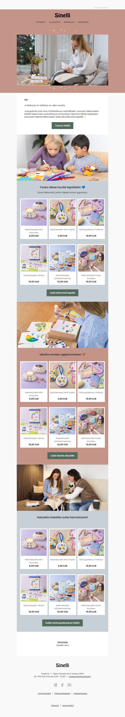 Anna tekemisen rauhoittaa ja rentouttaa🎄